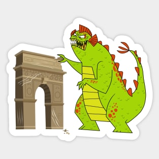 TD Godzilla - Arch of Triumph Sticker